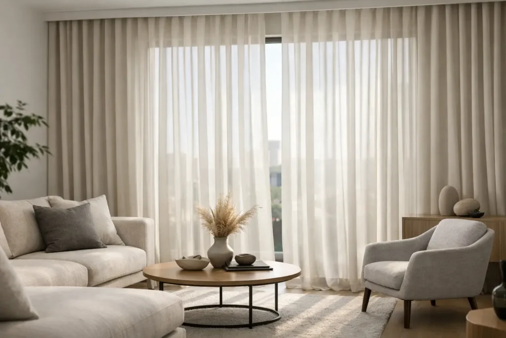 Cortina wave para sala moderna vale a pena?