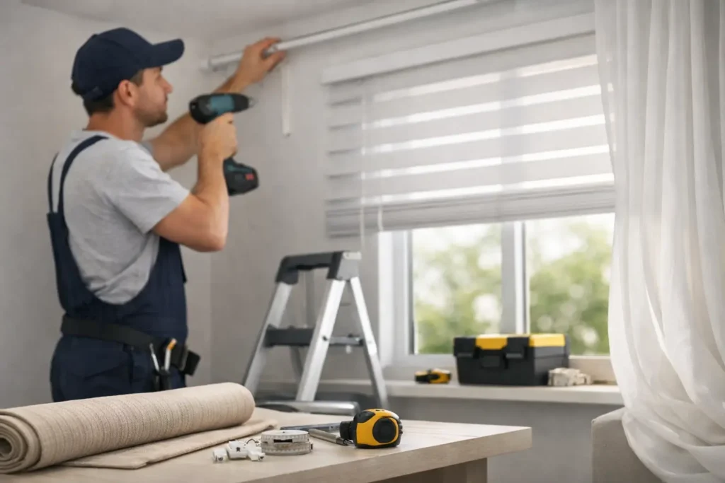 Instalação de cortinas e persianas sem erro