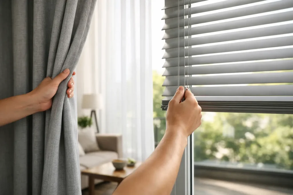 Cortinas para controlar a luminosidade