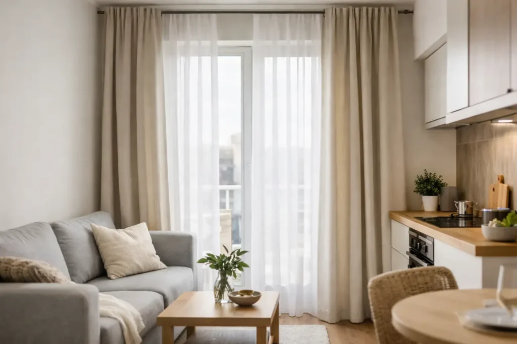 Melhores cortinas para apartamento pequeno