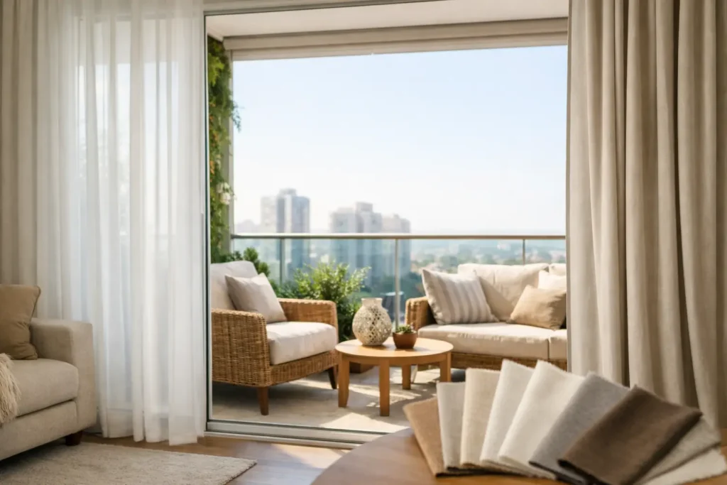 Melhores cortinas para sacada e como escolher