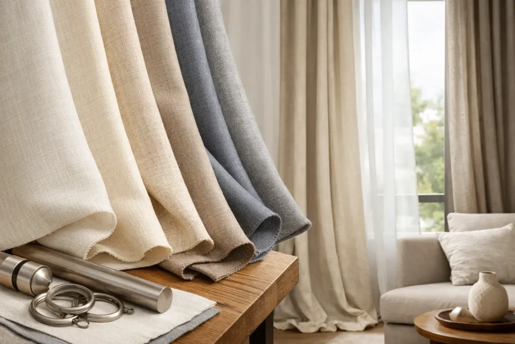 Melhores tecidos para cortinas: como escolher