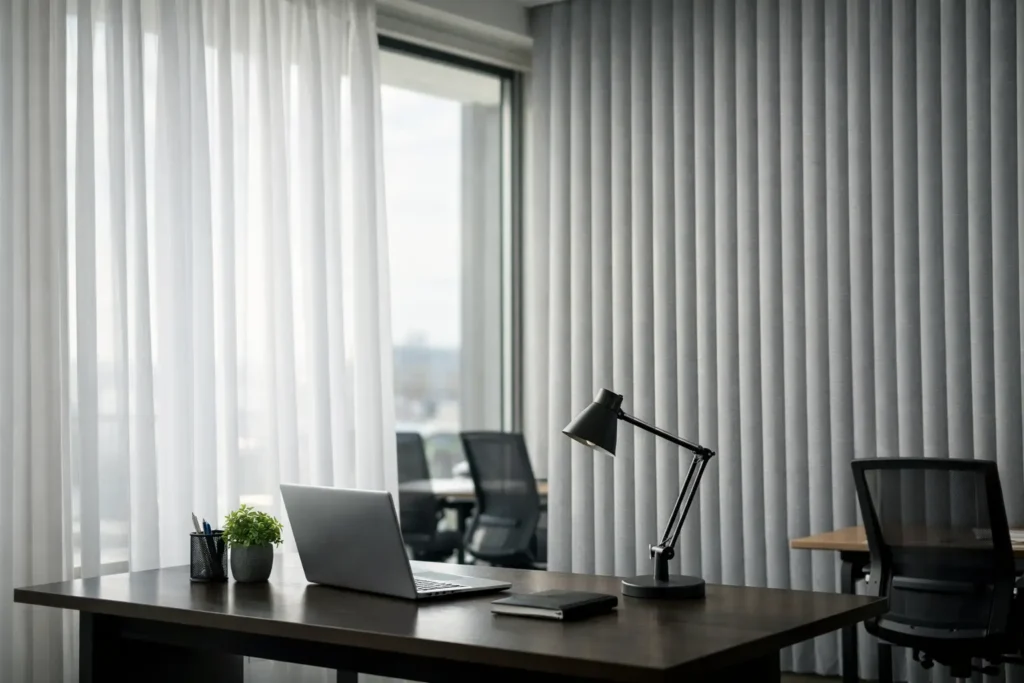 Como escolher cortina para ambiente corporativo