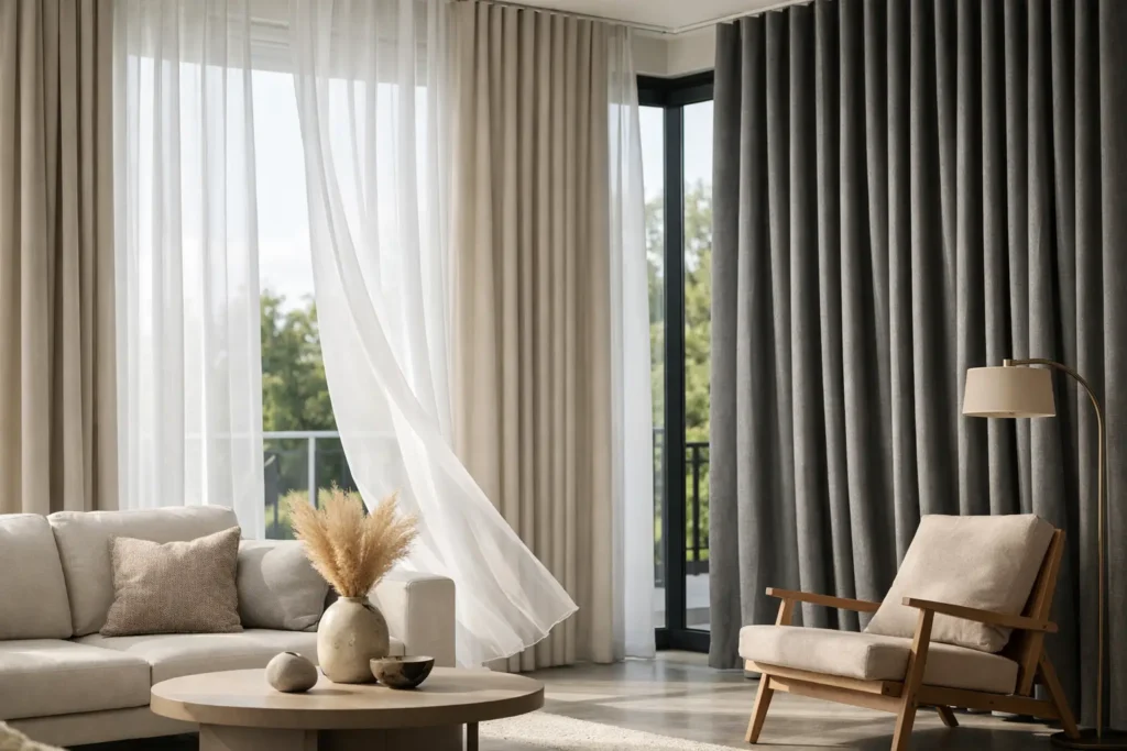 Tendências de cortinas 2026 para casas atuais