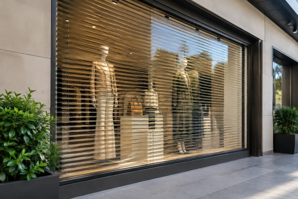 Persiana para Vitrine com Proteção e Visibilidade